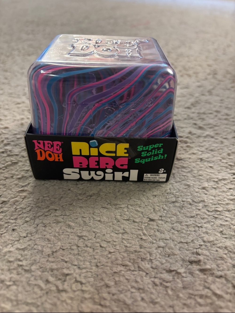 NeeDoh Nice Berg Swirl Super Solid Squish - Purple & Pink